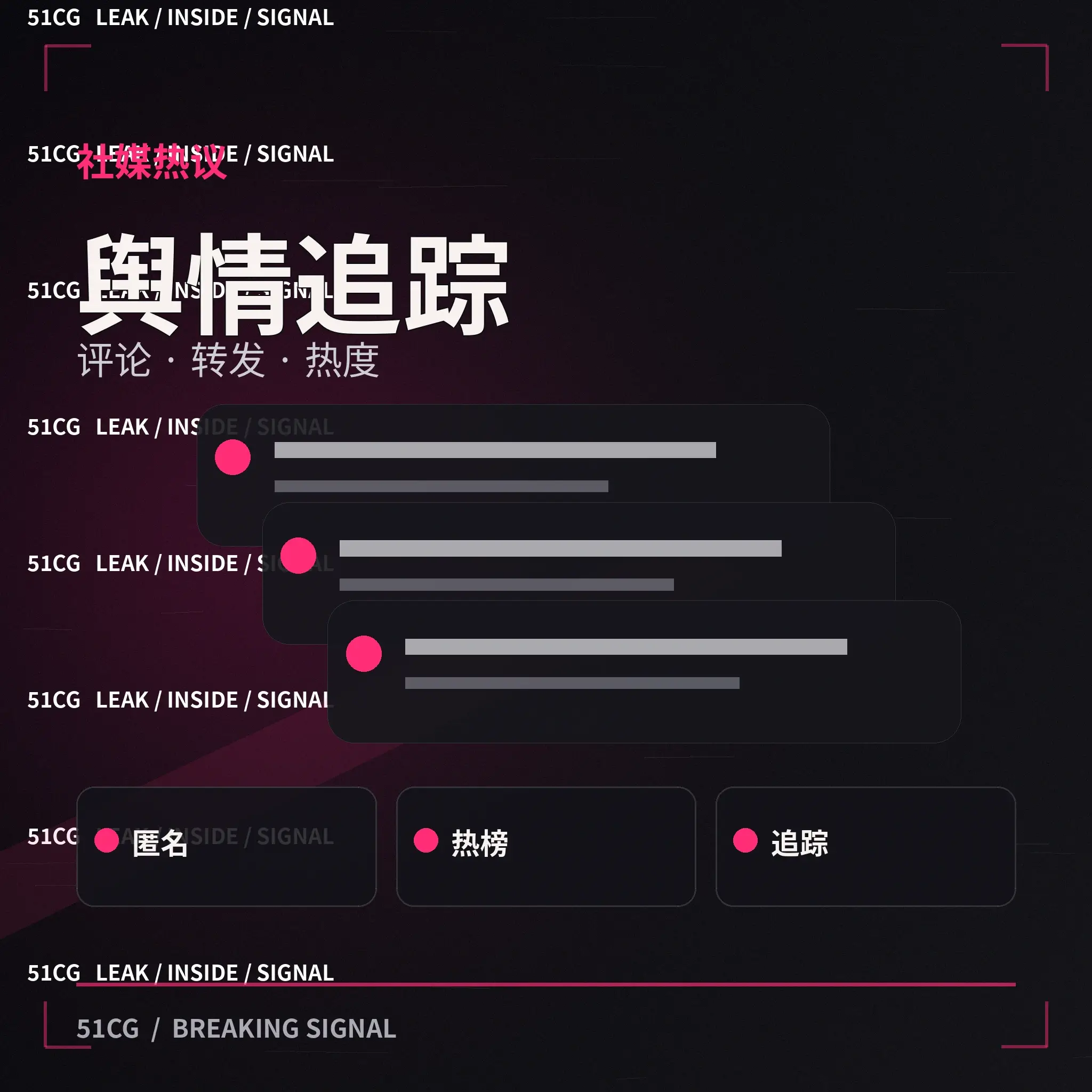 公开信息讨论场景